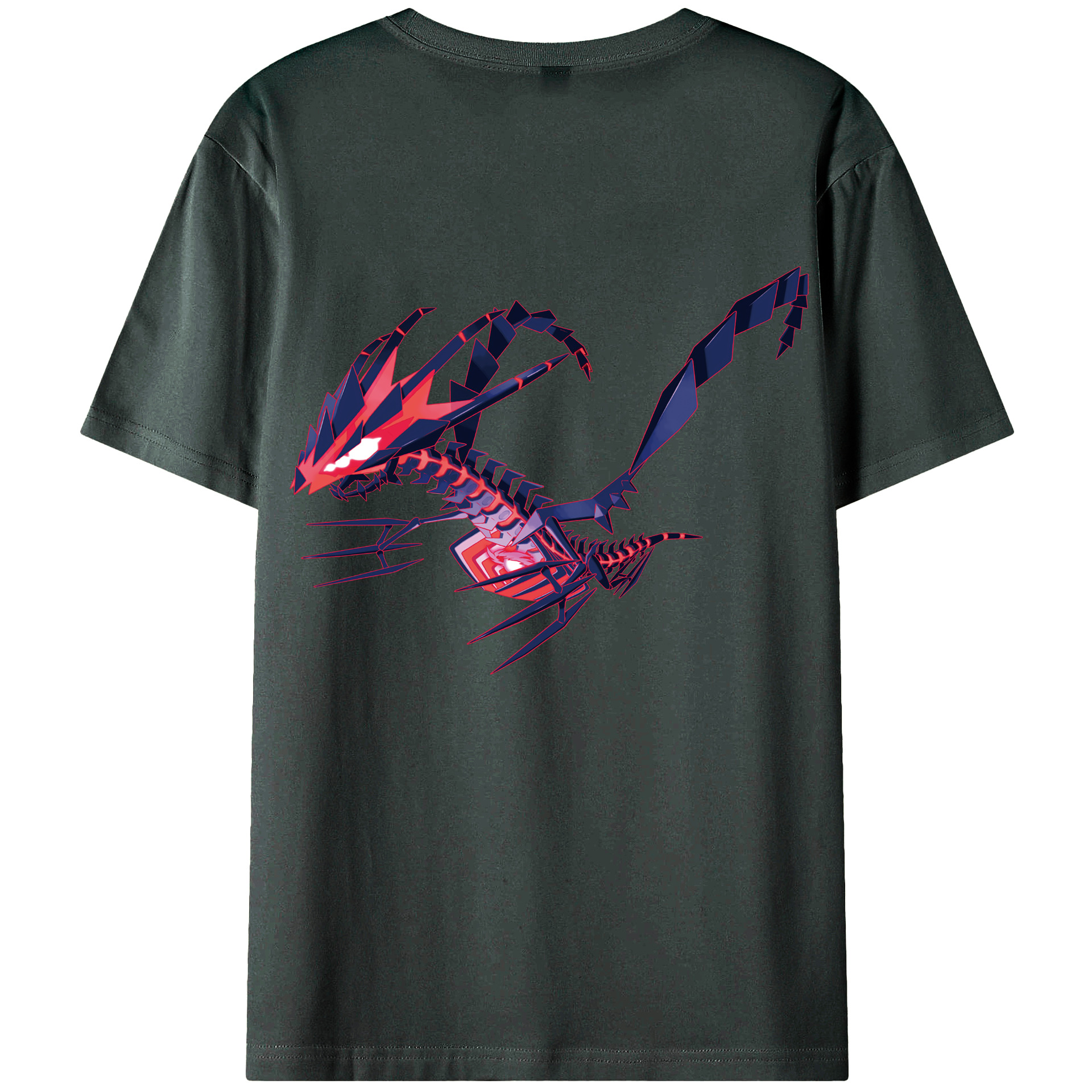 （画像用） ポケットモンスター Pokémon 綿100％ メンズ半袖Tシャツ（バックプリント） 通気性